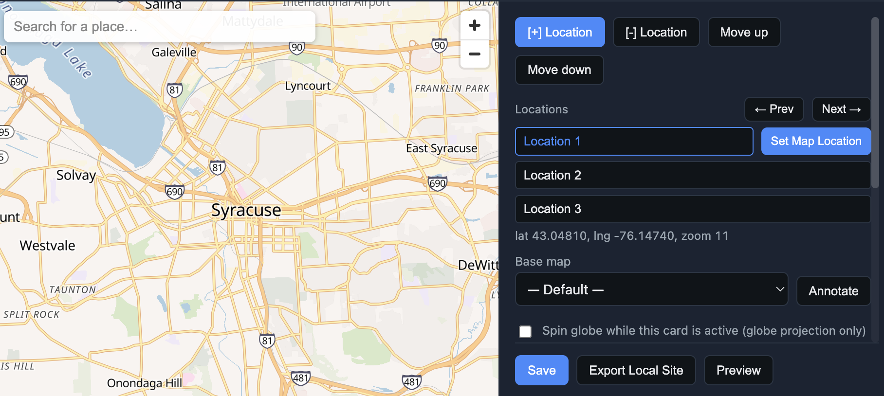 Maps and Cards: an Open-Source, Location-Based Storytelling Tool